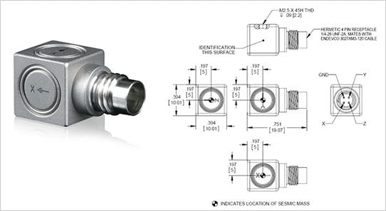 65 High temp IEPE accelerometer